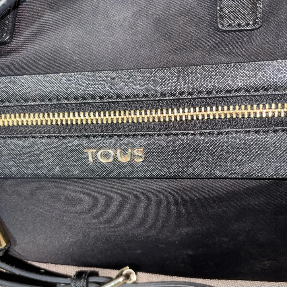 TOUS Brunock Chain Black Satchel Bag